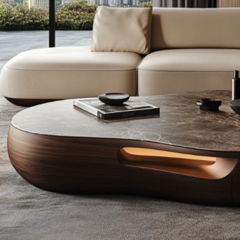 Nordic Solid Wood Coffee Table | Scandinavian Minimalist Lounge Furniture
