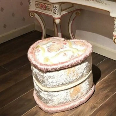 Pink Birch Wood Makeup Vanity Desk with Mirror & Stool | 3 Drawers