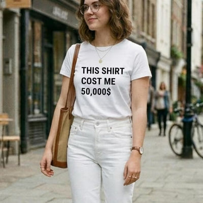 This Shirt Cost Me 50,000 Dollars T-Shirt PNG, Funny Rich Shirt Design, Expensive Shirt Png,Money Joke Tee,Viral Humor PNG, Digital Download